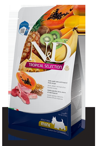 N&D Tropical Selection Kuzu Etli 1.5 kg Küçük Irk Yetişkin Köpek Maması